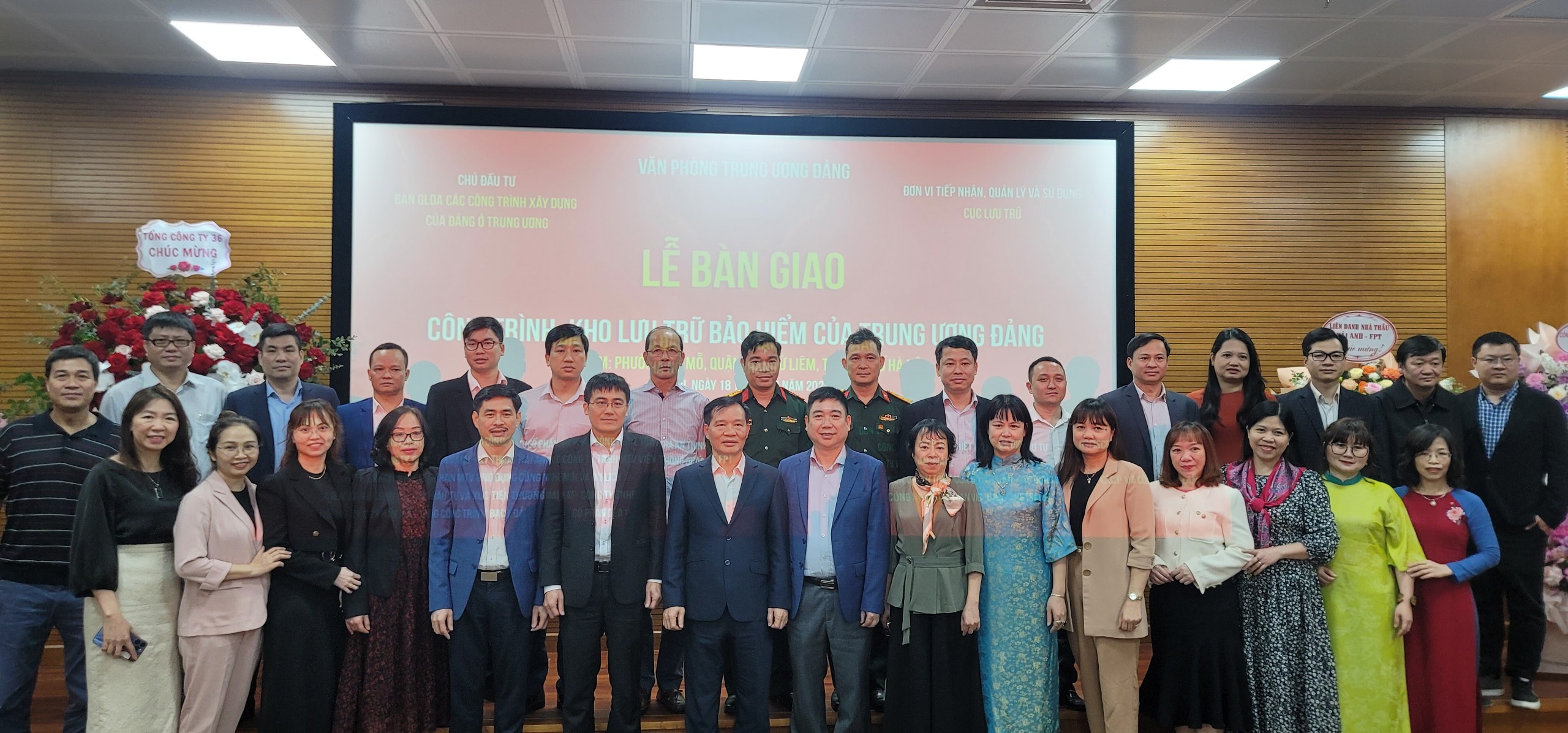 Lễ bàn giao Dự án Kho lưu trữ bảo hiểm của Trung ương Đảng